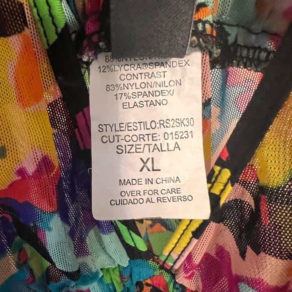 FINAL PRICE Kenneth Cole Reaction Floral Swimsuit Cover-Up - Picture 4 of 5